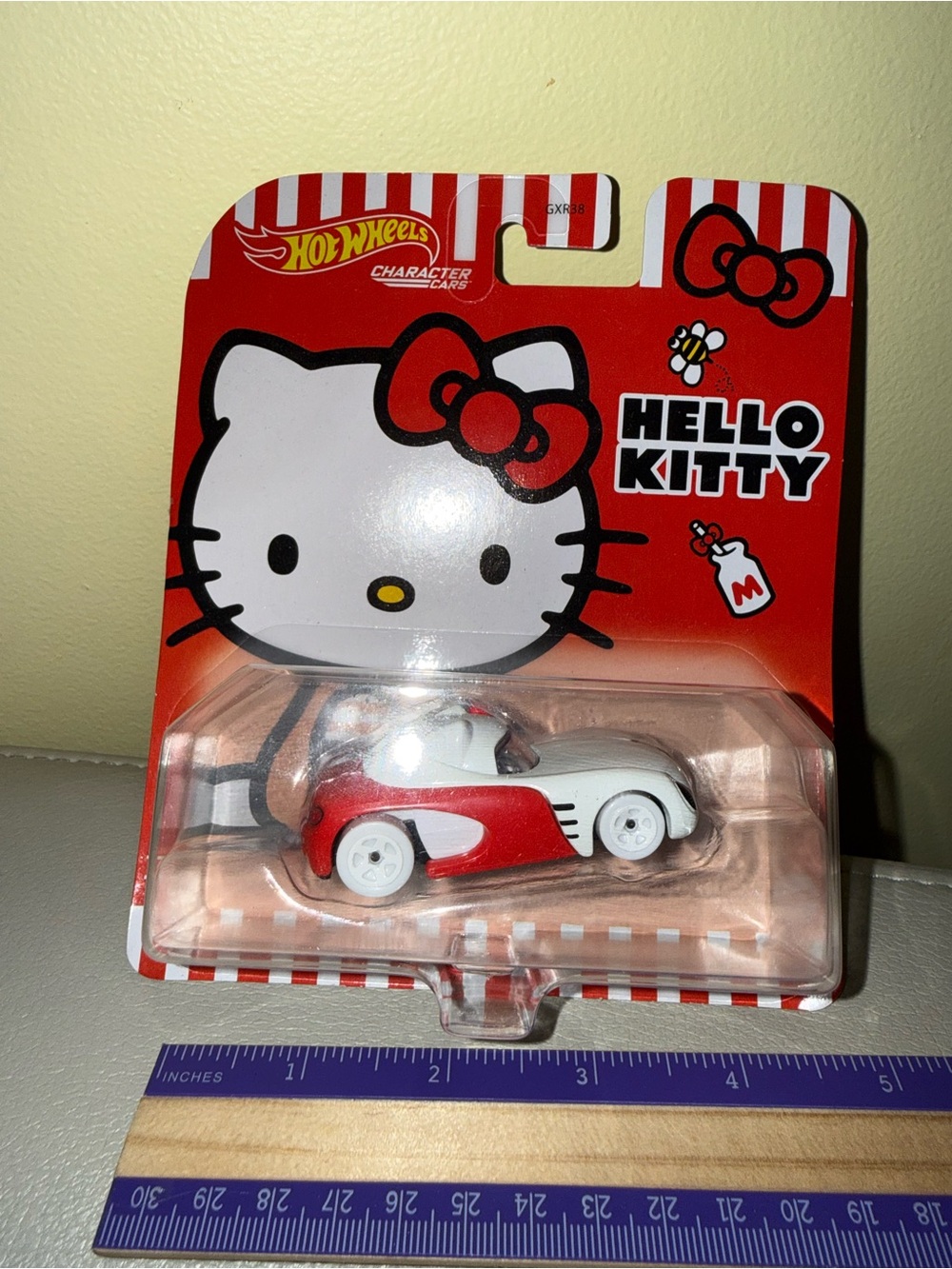 Hello Kitty Red & White Hot Wheels Character Car